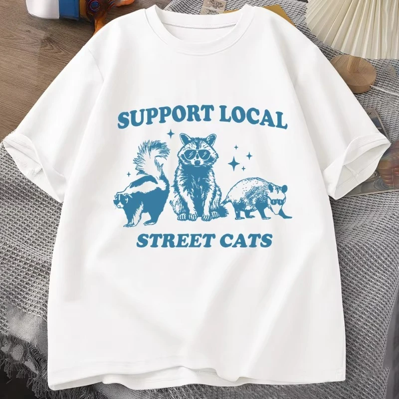Fashion Street Cat - Dukung Kucing Jalanan Lokal Anda Kaos