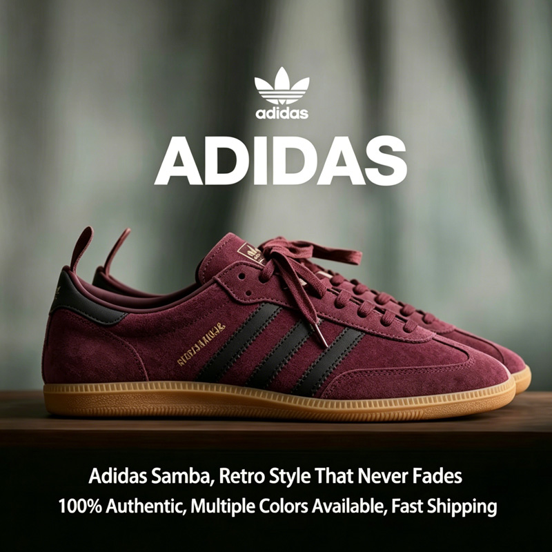 Street Fashion Adidas - Sepatu Adidas Samba Trefoil Unisex Low