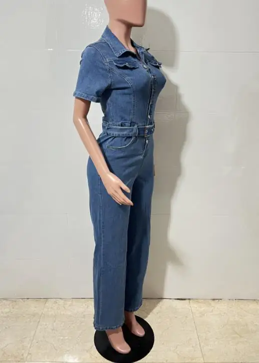 Italy Fashion Street - Jumpsuit Denim Fashion Seksi Wanita Baru