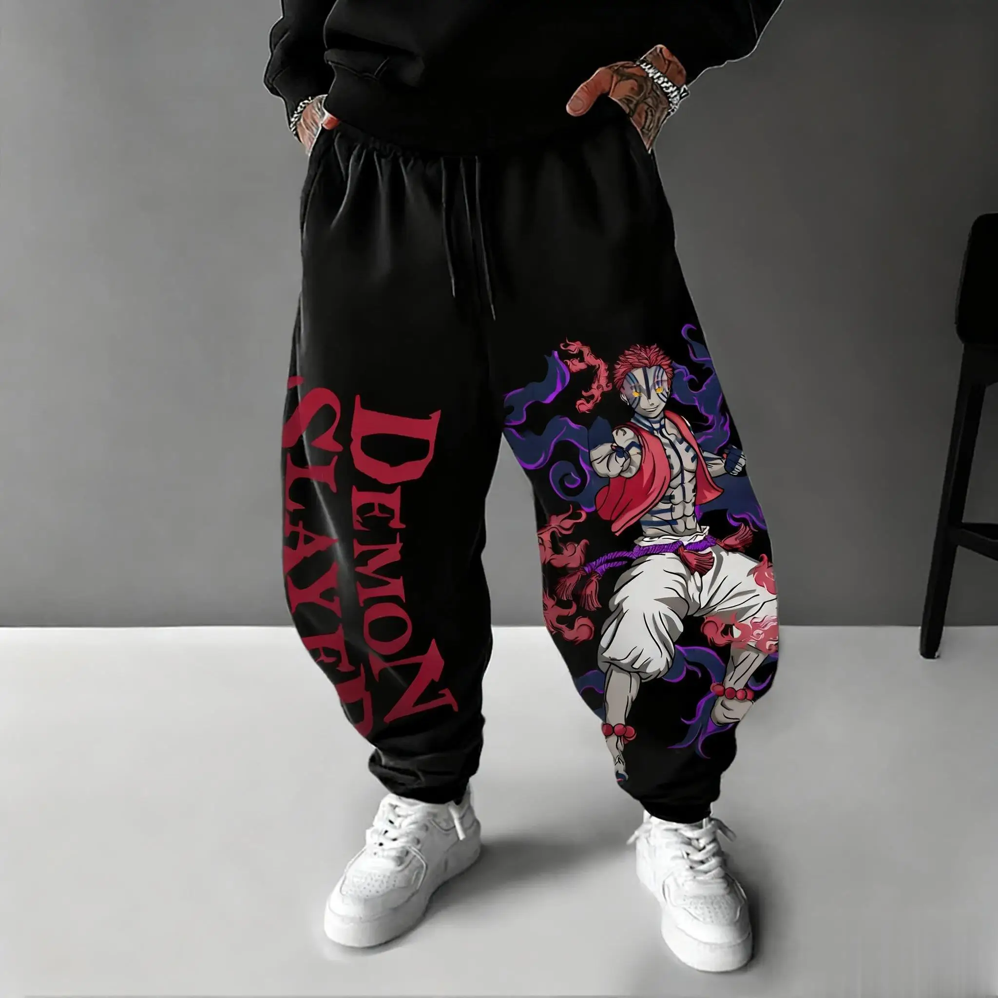 Street Fashion In Japan - Celana Anime Demon Slayer Akaza 2026