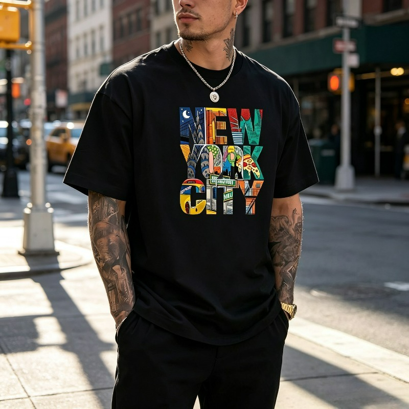 Street Fashion Nyc - Kaus Grafis NEW YORK CITY untuk