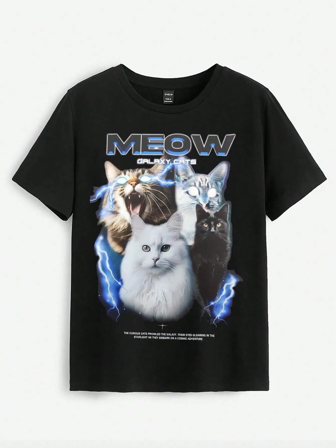 Fashion Street Cat - Kaus wanita lengan pendek, Kaus wanita