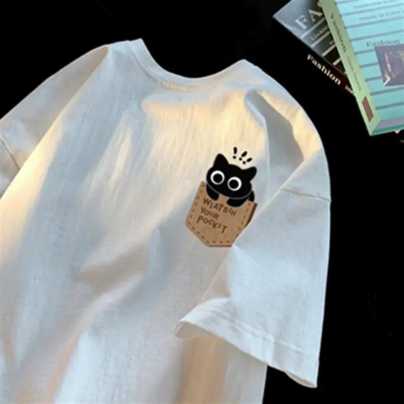 Fashion Street Cat - Kaus Grafis Kucing Lucu Baru Musim