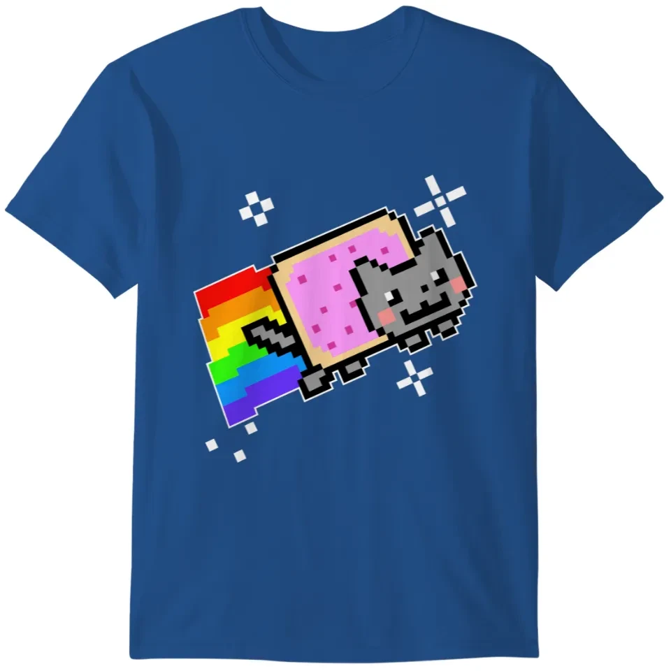 Fashion Street Cat - Kaos Longgar Kasual Wanita Ukuran Besar