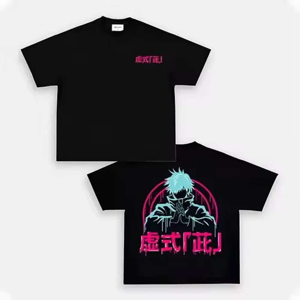Street Fashion In Japan - Kaus Jujitsu Kaisen Atasan Grafis Anime