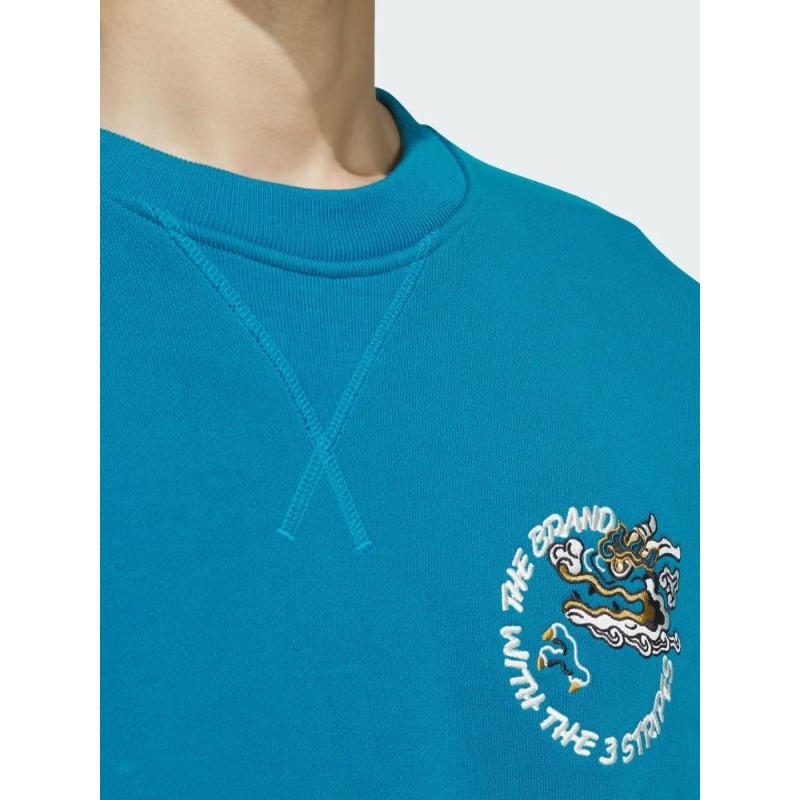 Adidas Big Chest Graphic Hoodi - Street Fashion Adidas ulasan dan harga