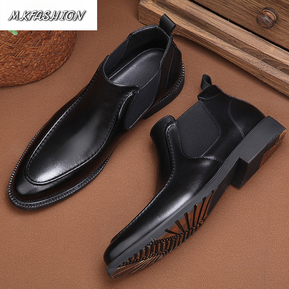 Sepatu Boots Pria Kulit Lembut - Street Fashion Online ulasan dan harga