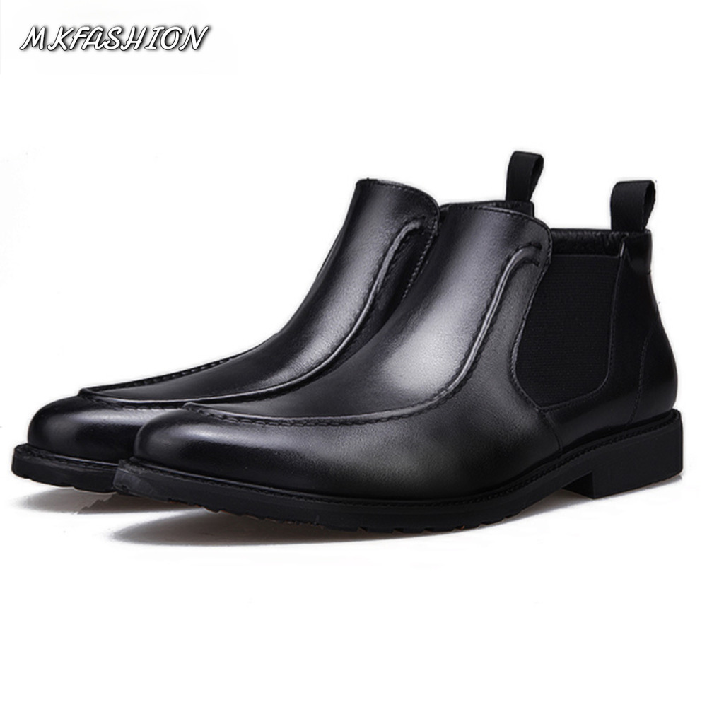 Sepatu Boots Pria Kulit Lembut - Street Fashion Online ulasan dan harga