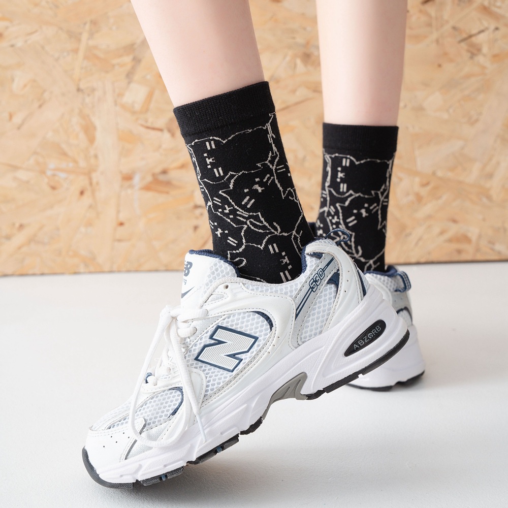 Produk Baru Kaus Kaki Uniseks  - Fashion Street Cat ulasan dan harga