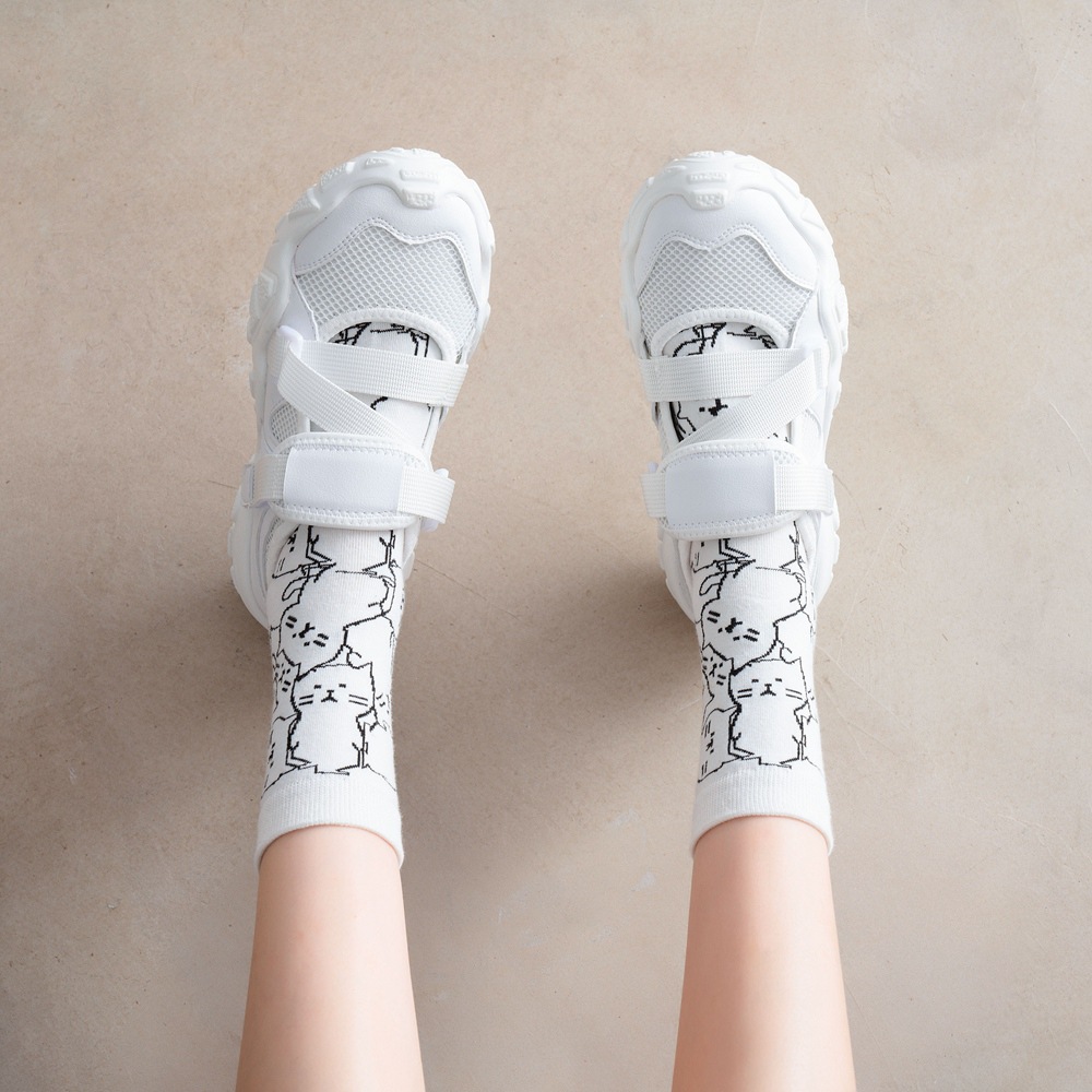 Produk Baru Kaus Kaki Uniseks  - Fashion Street Cat ulasan dan harga