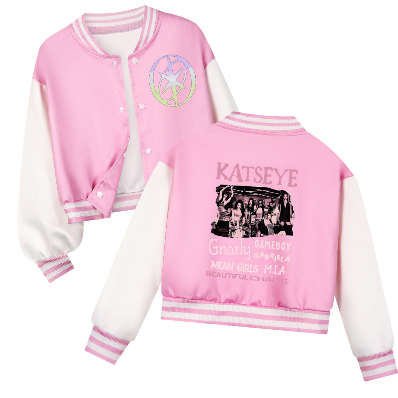 KATSEYE Jaket Bisbol Pendek An - Street Fashion Kids ulasan dan harga