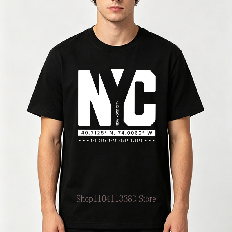 Kaus Cetak Grafis Nyc untuk Pr - Street Fashion Nyc ulasan dan harga