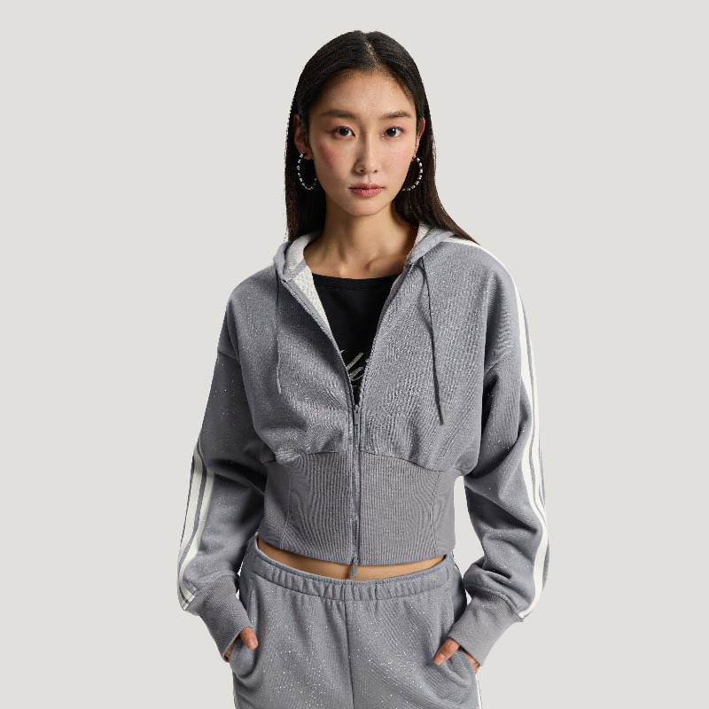 adidas Jaket Tenun Asimetris d - Street Fashion Adidas ulasan dan harga