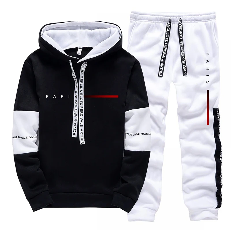 Set Hoodie Fashion Paris Stree - Street Fashion Male ulasan dan harga