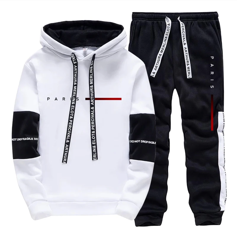 Set Hoodie Fashion Paris Stree - Street Fashion Male ulasan dan harga