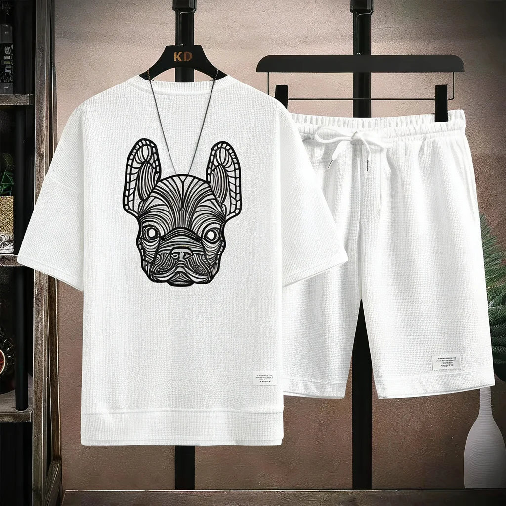 Setelan Kaos Lengan Pendek dan - Street Fashion Male ulasan dan harga