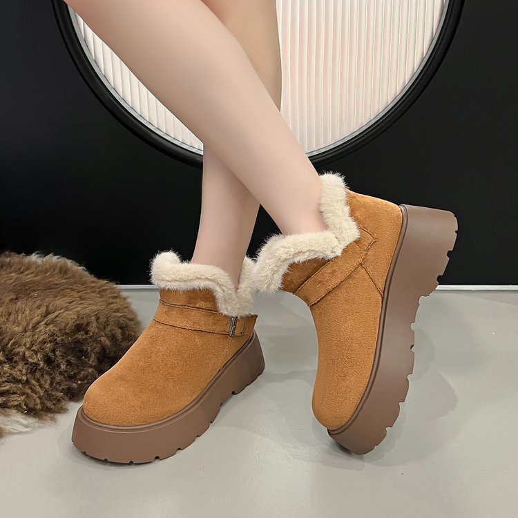 Sepatu Bot Salju Wanita Musim  - Street Fashion Online ulasan dan harga