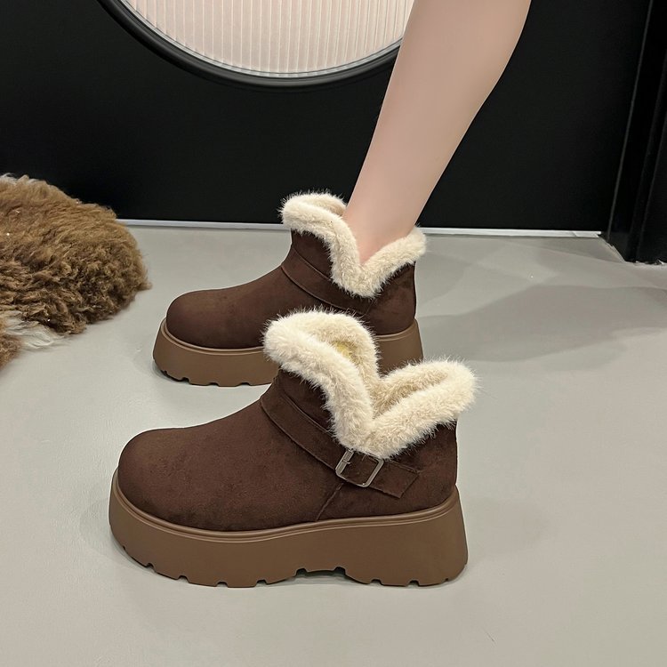 Sepatu Bot Salju Wanita Musim  - Street Fashion Online ulasan dan harga