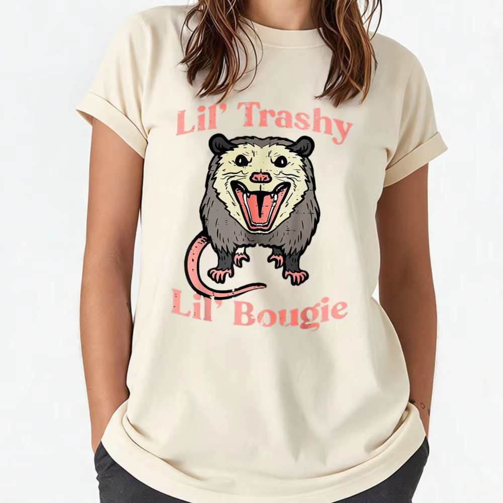 Kaos Oblong Pria Wanita Opossu - Fashion Street Cat ulasan dan harga