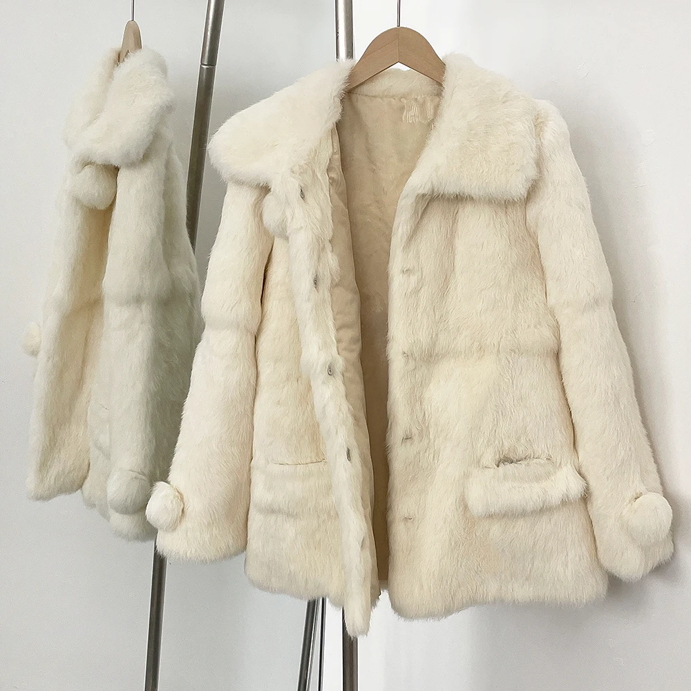 2025 Jaket Bulu Asli Wanita Pa - Street Fashion Store ulasan dan harga