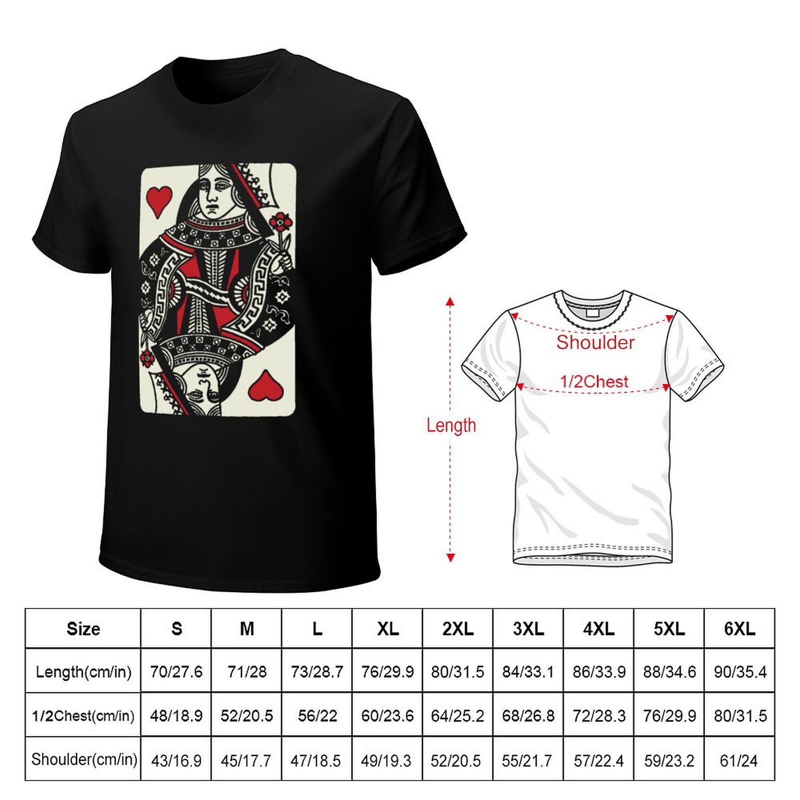 Kaos Queen of Hearts, Kaos Kas - Queen Street Fashion ulasan dan harga