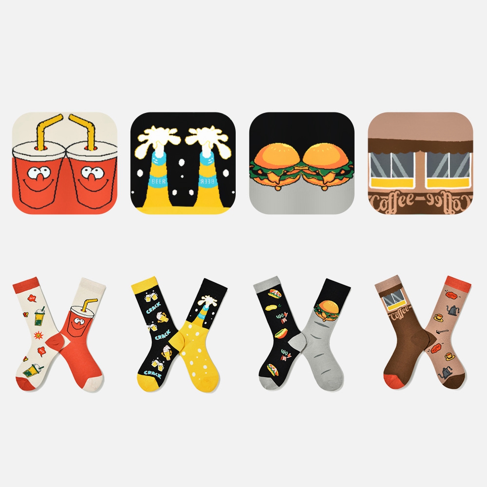 Kaus kaki modis menyenangkan A - Fashion Street Cat ulasan dan harga