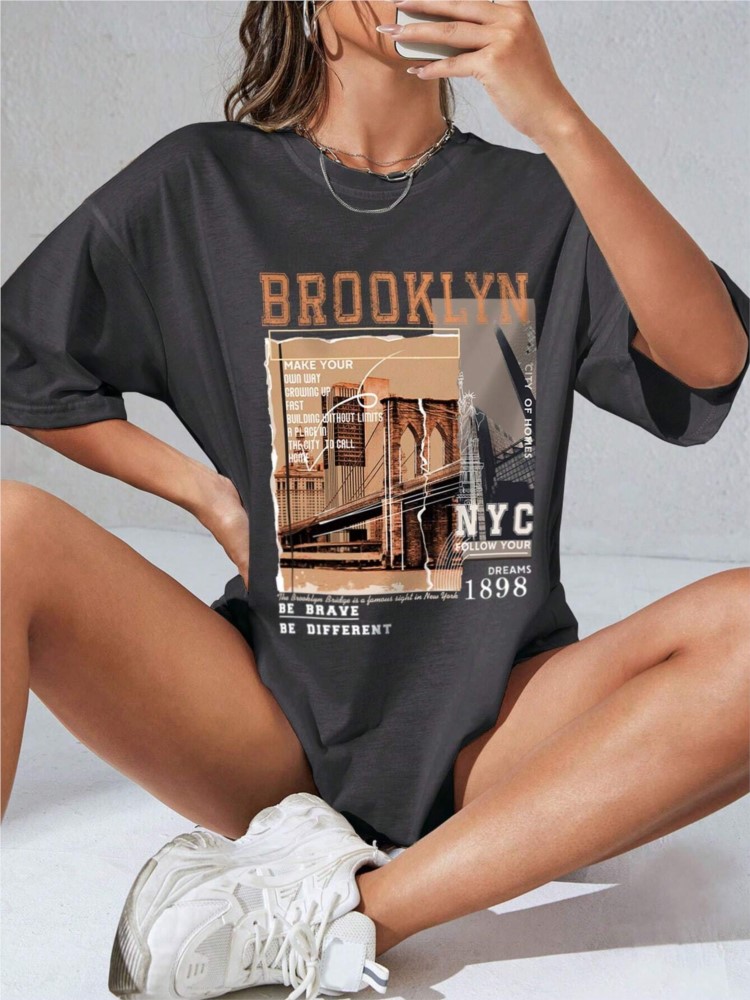 Kaus katun wanita musim semi b - Street Fashion Nyc ulasan dan harga