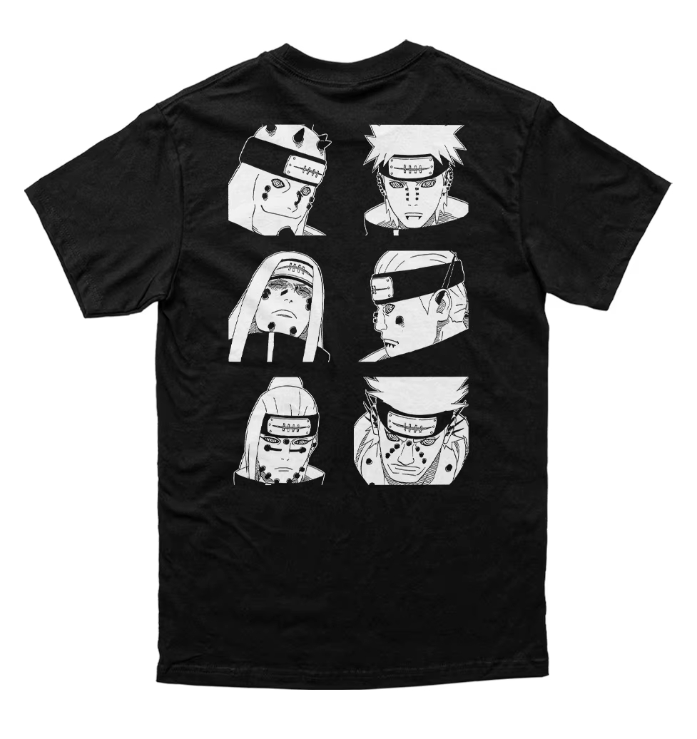 Kaus Grafis Manga Naruto Pain  - Street Fashion Blog ulasan dan harga