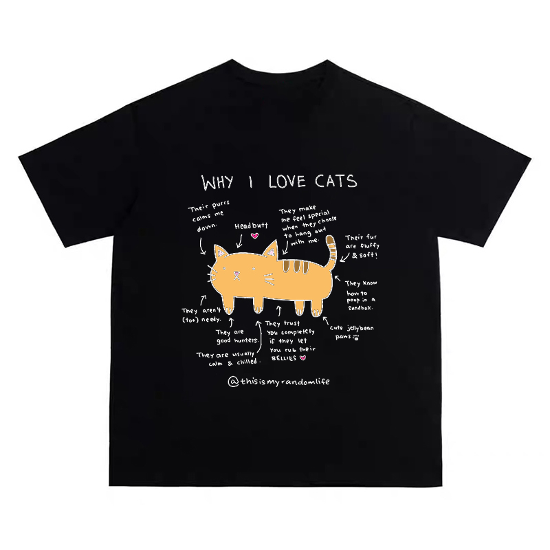 Kaus Cetak Gambar Analisis Kuc - Fashion Street Cat ulasan dan harga