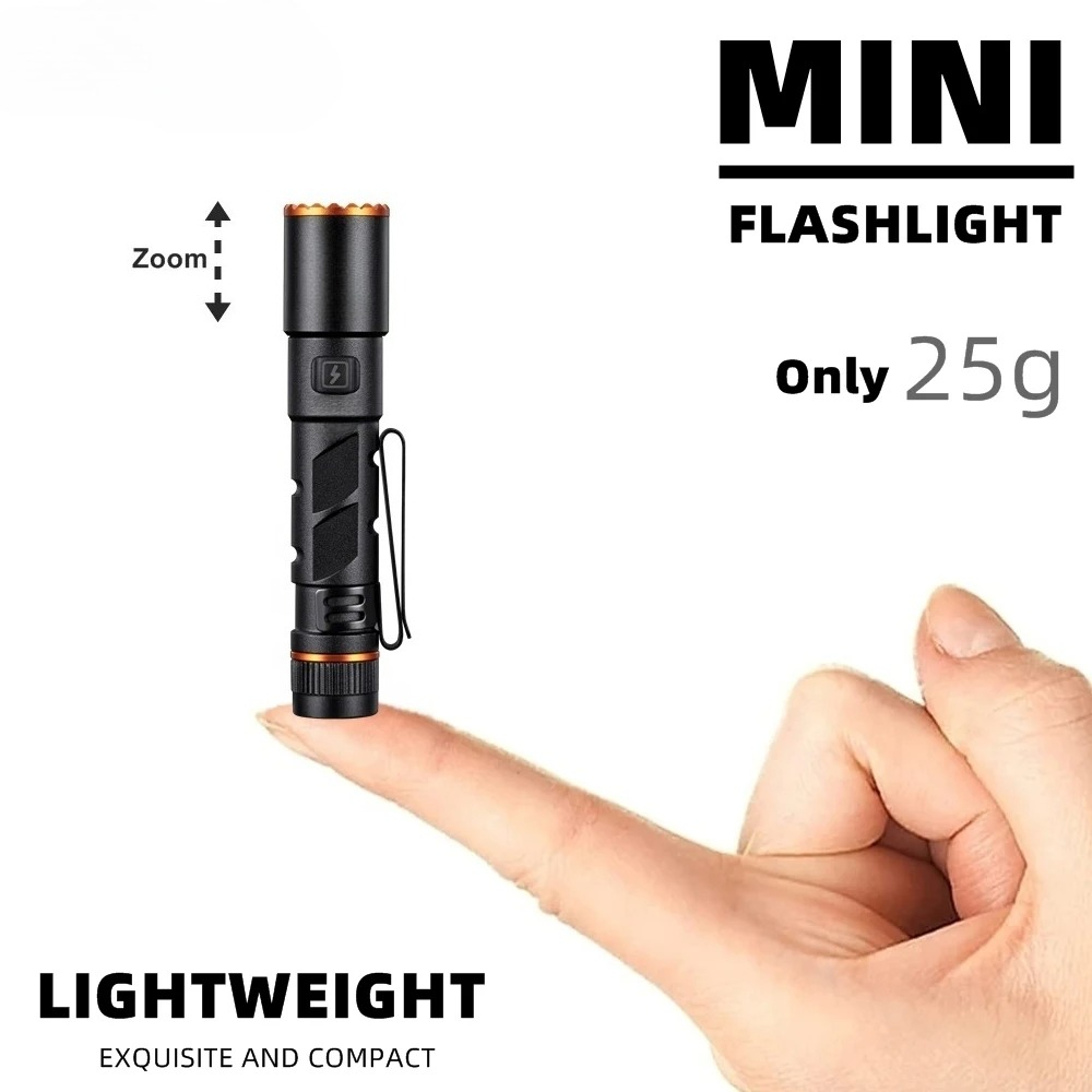 Senter Pena LED Zoom Mini EDC  - Street Fashion Blog ulasan dan harga