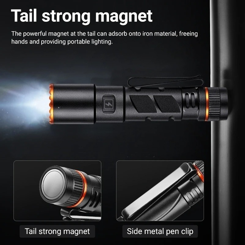Senter Pena LED Zoom Mini EDC  - Street Fashion Blog ulasan dan harga