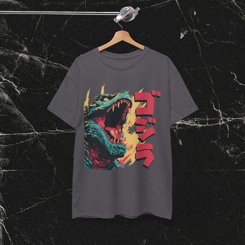Kaos Grafis Film Kaiju Jepang  - Street Fashion In Japan ulasan dan harga