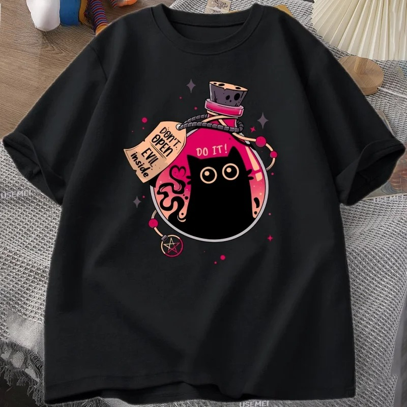 Kaus Kucing Hitam Jahat Di Dal - Fashion Street Cat ulasan dan harga