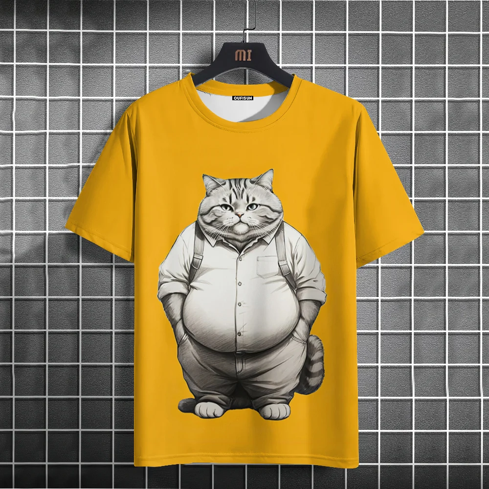 Kaus Pria Musim Panas Gambar C - Fashion Street Cat ulasan dan harga