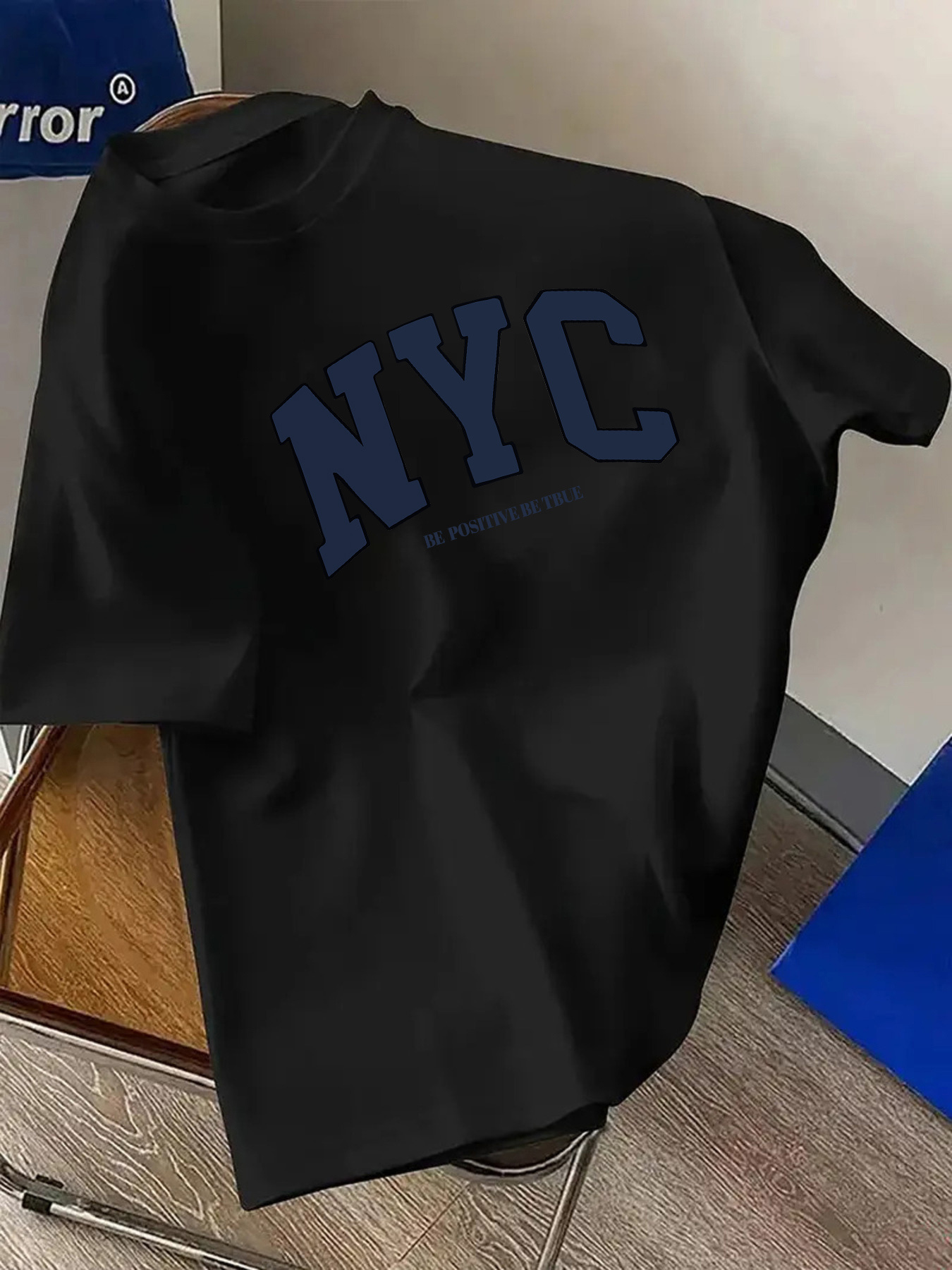 Kaos Lengan Pendek Leher Bulat - Street Fashion Nyc ulasan dan harga