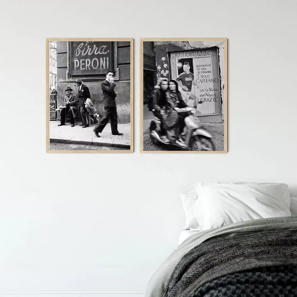Mode Cetak Fotografi Vintage H - Italy Fashion Street ulasan dan harga