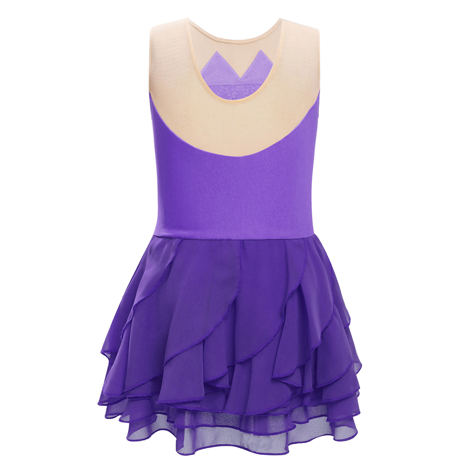 Gadis Mesh Figure Skating Gaun - Street Fashion Kids ulasan dan harga