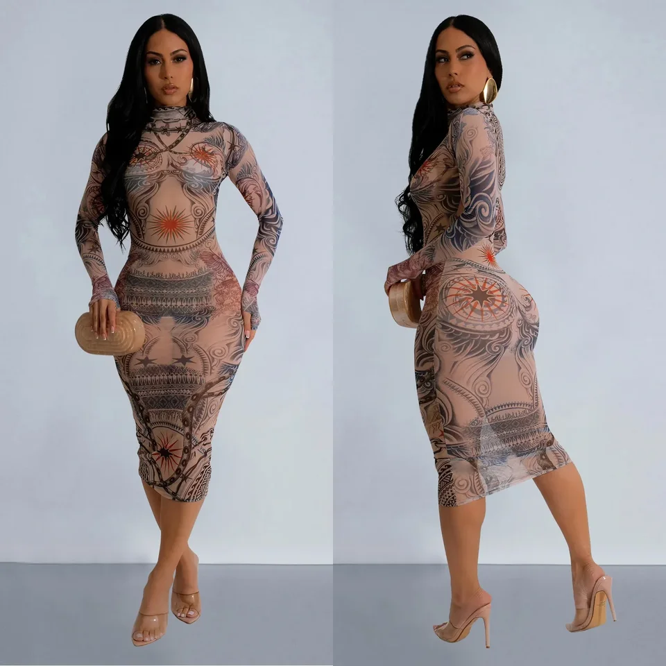 Gaun Midi Maxi Bodycon Lengan  - Italy Fashion Street ulasan dan harga