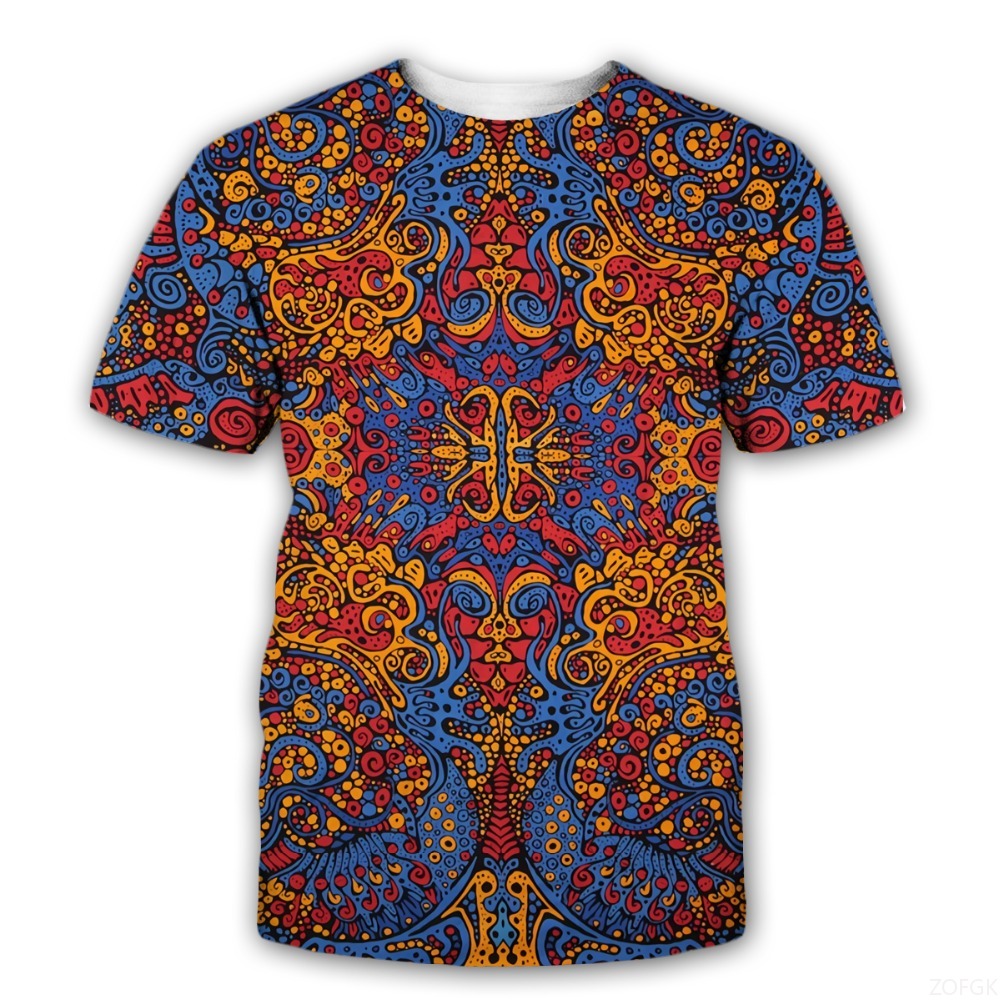 Kaus Gambar Cetak 3D Trippy Si - Street Fashion Kids ulasan dan harga