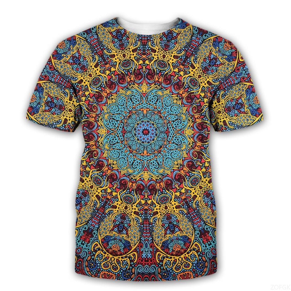 Kaus Gambar Cetak 3D Trippy Si - Street Fashion Kids ulasan dan harga