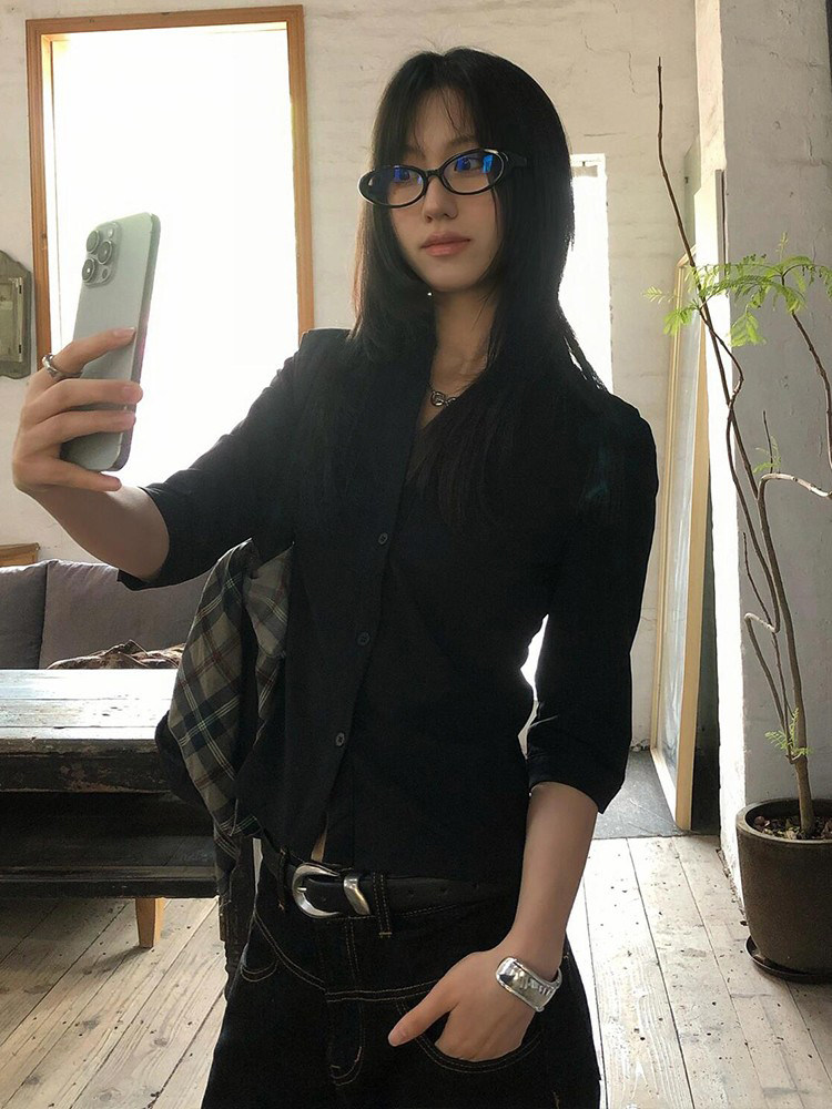 Genayooa Kemeja Kasual Vintage - Street Fashion In Japan ulasan dan harga