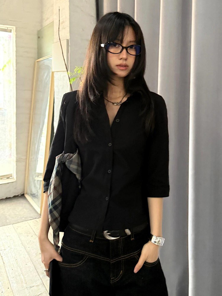 Genayooa Kemeja Kasual Vintage - Street Fashion In Japan ulasan dan harga