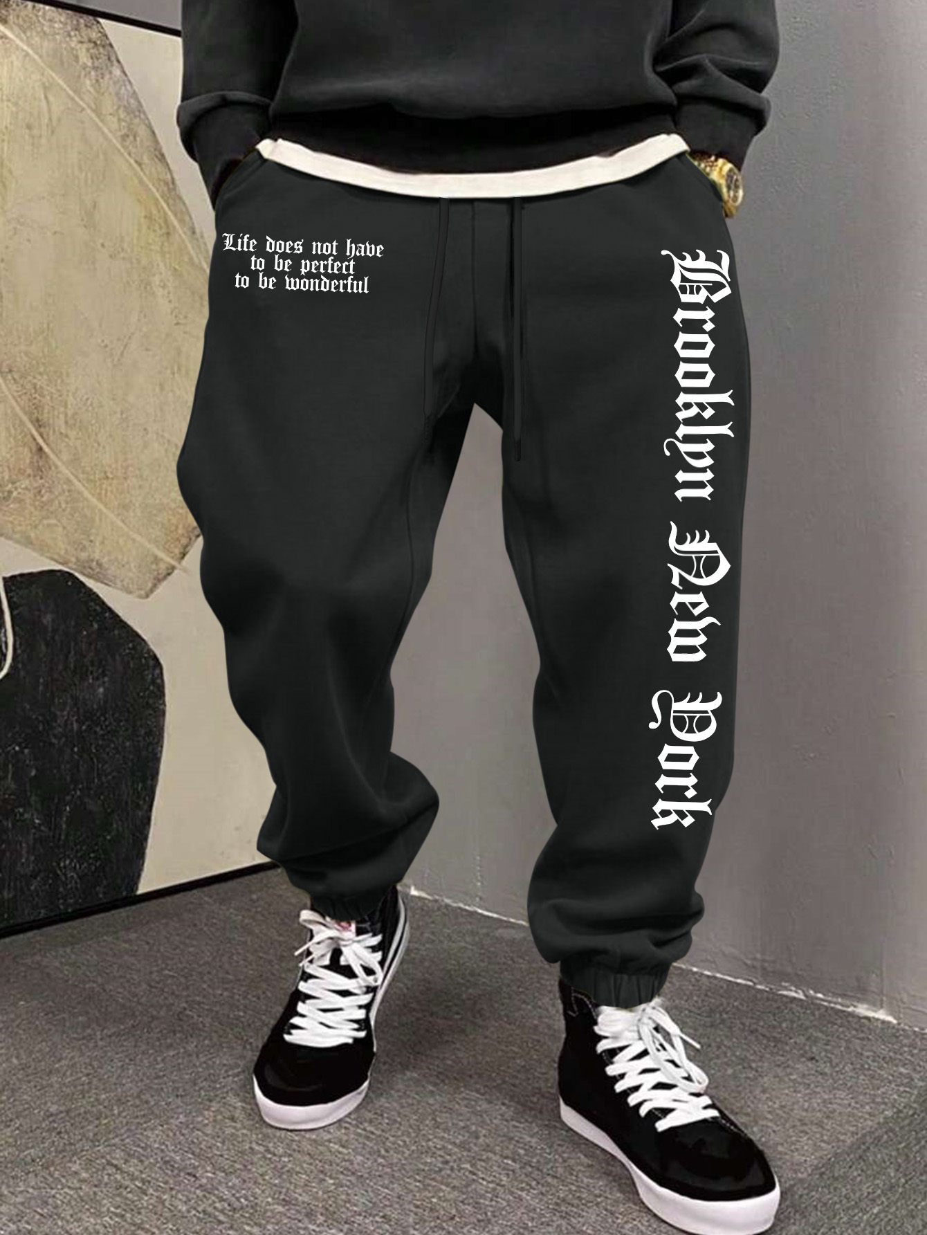 Celana Olahraga Pria dengan Ce - Street Fashion Nyc ulasan dan harga
