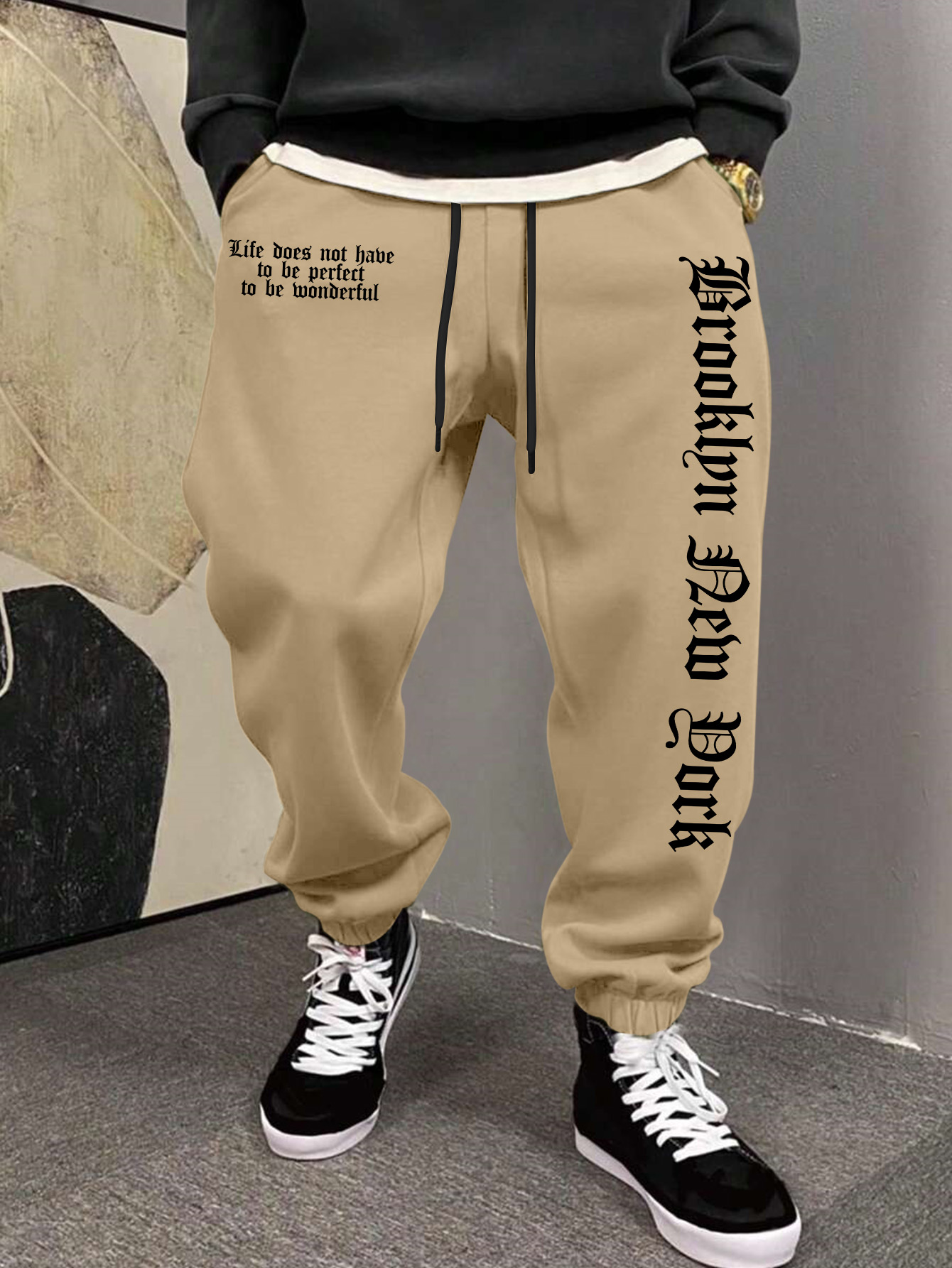 Celana Olahraga Pria dengan Ce - Street Fashion Nyc ulasan dan harga