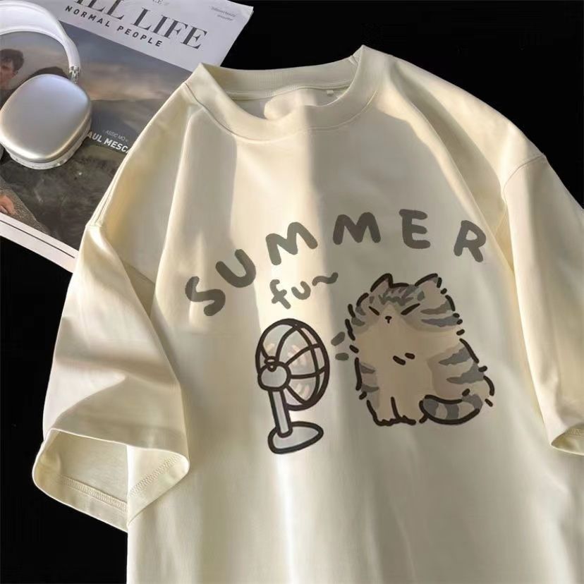 Baju pasangan lengan pendek pr - Fashion Street Cat ulasan dan harga