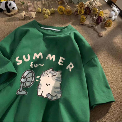 Baju pasangan lengan pendek pr - Fashion Street Cat ulasan dan harga