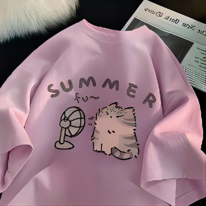 Baju pasangan lengan pendek pr - Fashion Street Cat ulasan dan harga