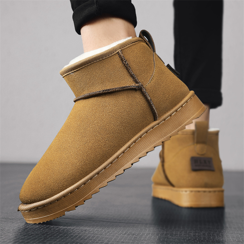 Sepatu Bot Mini Suede Cokelat  - Street Fashion Online ulasan dan harga