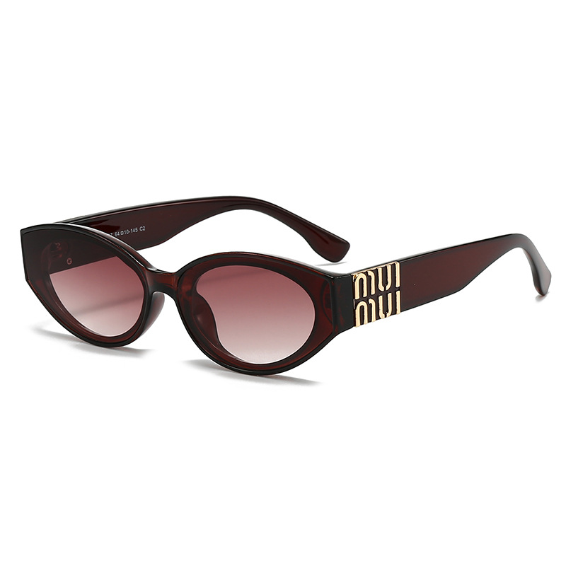 Kacamata hitam oval model huru - Street Fashion Online ulasan dan harga