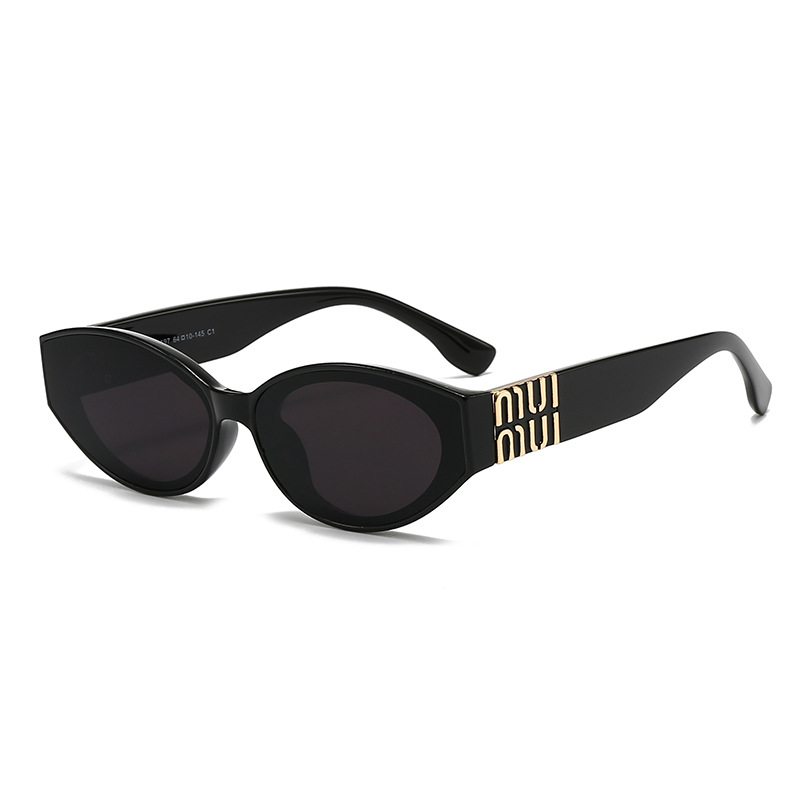 Kacamata hitam oval model huru - Street Fashion Online ulasan dan harga